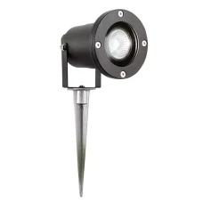 Searchlight SPIKEY GU10 чорний EU5001BK-LED. Грунтовий світильник