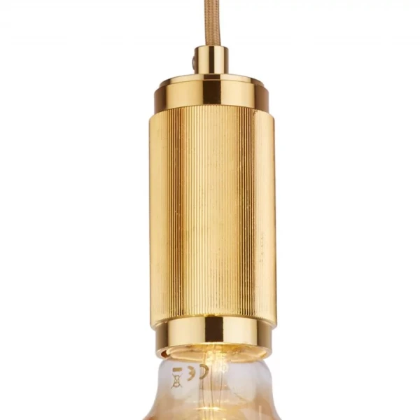 Підвісний світильник Searchlight SUSPENSION CABLE E27 золото 77651GO - Фото 3