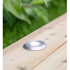 Markslojd GARDEN LED 3Вт 3000К хром 107717. Світильник вуличний
