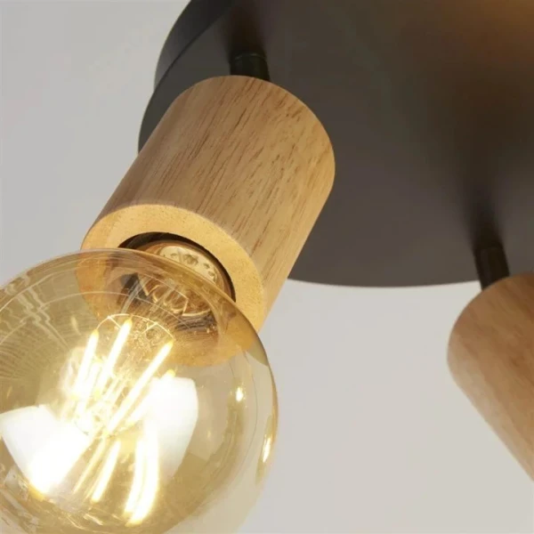 Стельовий світильник Searchlight SPINNY E27 чорний 50211-3NA - Фото 3