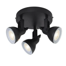 Searchlight FOCUS GU10 чорний 1543BK. Стельовий світильник