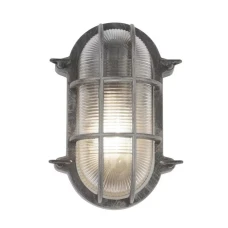 Searchlight BULKHEAD E27 срібло 61402BS. Світильник вуличний
