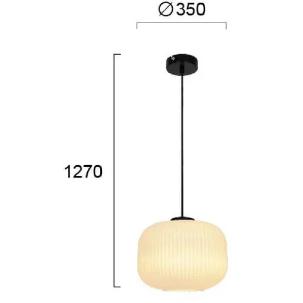 Підвісний світильник Viokef ASTOR E27 білий 4253000 - Фото 2