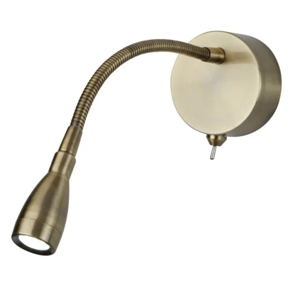 Бра Searchlight WALL 1Вт 6500К латунь 9917AB