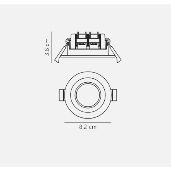 Світильник точковий врізний CLYDE 47500101 білий 5Вт 2700K Nordlux - Фото 5