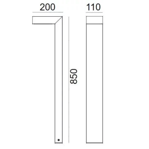 Світильник вуличний Norlys ASKER 0,85м 8Вт 3000К сірий 1314GR - Фото 2