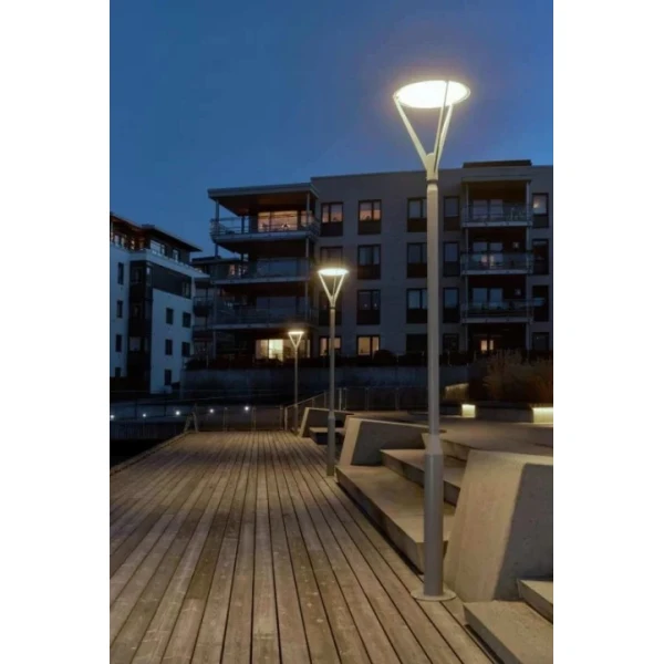 Вуличний ліхтарний стовп Norlys HAMMERFEST 29Вт 4000К сірий 5130AL - Фото 1