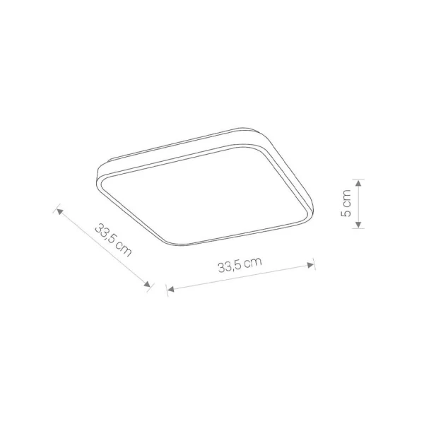 Світильник стельовий Nowodvorski AGNES SQUARE 16Вт 4000К чорний 8138 - Фото 6