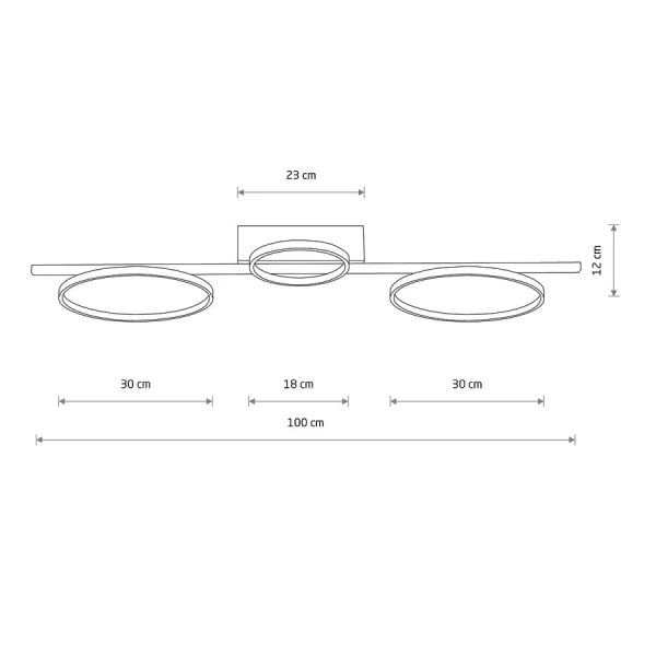 Світлодіодна люстра Nowodvorski CIRCOLO LED 33Вт 4000К чорний 10866 - Фото 2