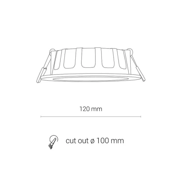 Світильник точковий врізний Nowodvorski CL KOS 8Вт 3000К білий 8782 - Фото 5
