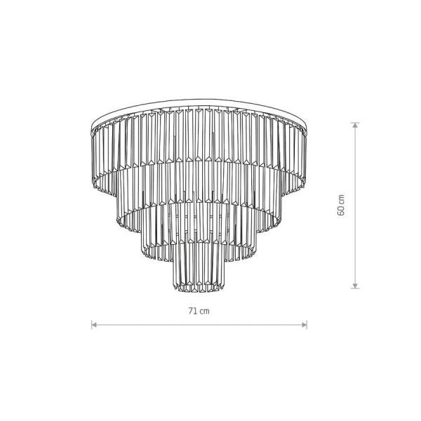 Кришталева люстра Nowodvorski CRISTAL E14 чорний 7630 - Фото 3