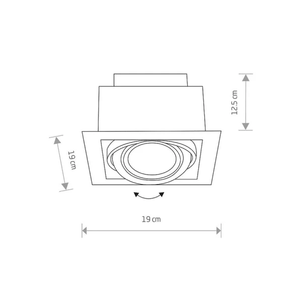 Світильник точковий врізний Nowodvorski DOWNLIGHT GU10 білий 9575 - Фото 2