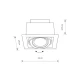 Світильник точковий врізний Nowodvorski DOWNLIGHT GU10 білий 9575