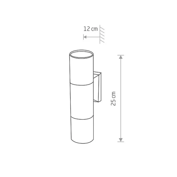 Фасадний світильник Nowodvorski EXE GU10 чорний 8330 - Фото 2