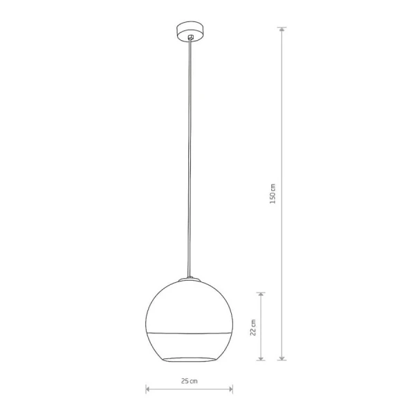 Підвісний світильник Nowodvorski GLOBE PLUS E27 сірий (хром) 7606 - Фото 2