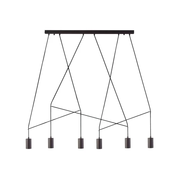 Сучасна люстра Nowodvorski IMBRIA GU10 чорний 9675 - Фото 1