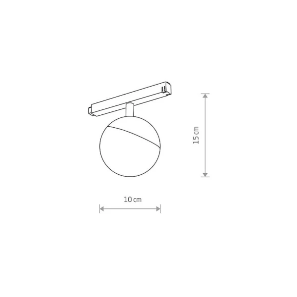 Магнітний трековий світильник Nowodvorski LVM 8Вт 4000К чорний 10647 - Фото 2