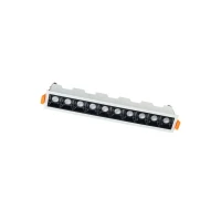 Nowodvorski MINI LED 20Вт 3000К чорний 10045. Точковий світильник врізний