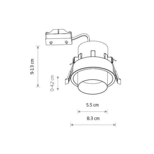 Світильник точковий врізний Nowodvorski MONO GU10 білий 10796 - Фото 12