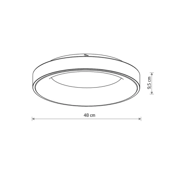 Світильник стельовий Nowodvorski NIKKI 48Вт 3000К чорний 11207 - Фото 4