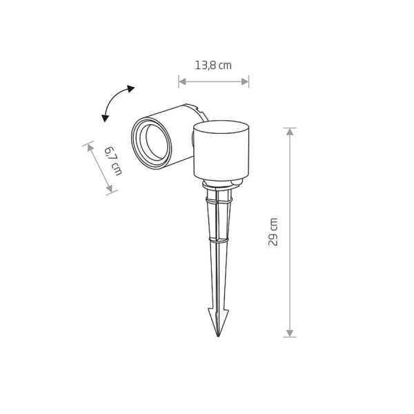 Світильник вуличний Nowodvorski TUBINGS GU10 чорний 8161 - Фото 4
