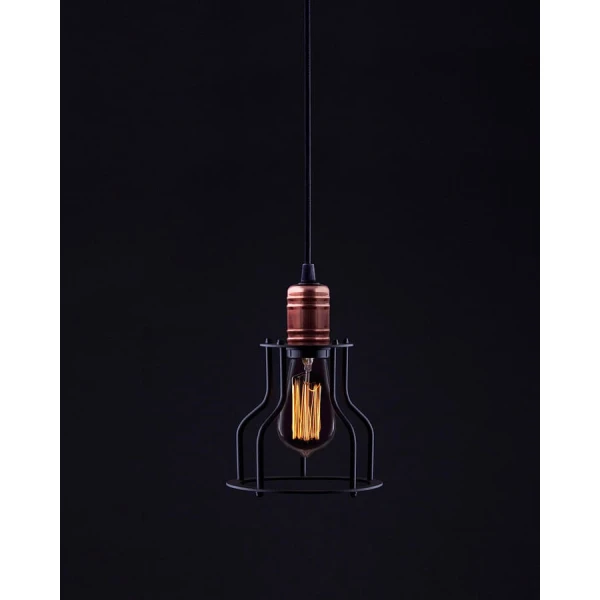 Підвісний світильник Nowodvorski WORKSHOP E27 чорний 6336 - Фото 2