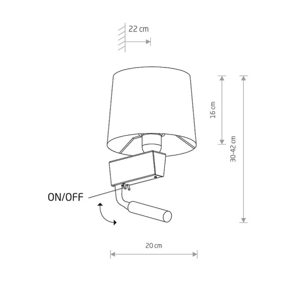 Настінний світильник (бра) Nowodvorski CHILLIN E27;G9 білий 8216 - Фото 5