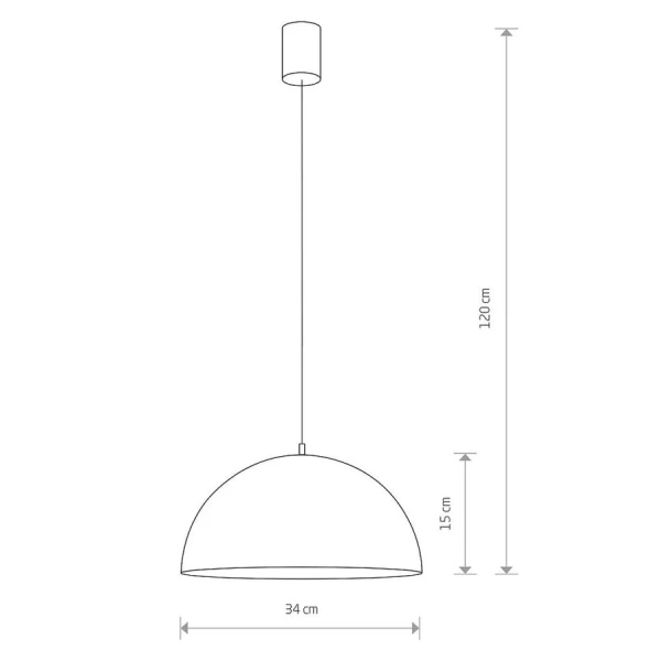 Підвісний світильник Nowodvorski HEMISPHERE RUST E27 коричневий 6367 - Фото 2