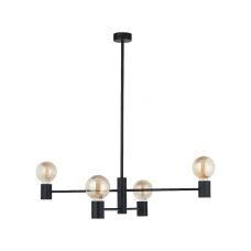 Nowodvorski RADIUS E27 чорний 7931. Люстра сучасна