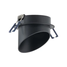 Nowodvorski SOLTA GU10 чорний 10491. Точковий світильник врізний