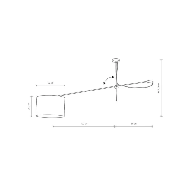 Сучасна люстра Nowodvorski VIPER E27 чорний 6641 - Фото 2