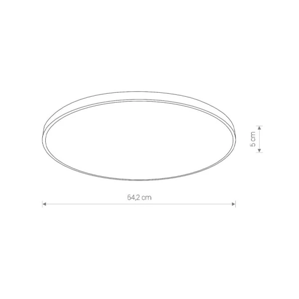 Світильник стельовий Nowodvorski AGNES ROUND 64Вт 3000К білий 10981 - Фото 4