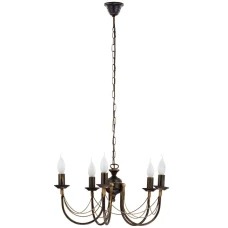 Nowodvorski ARES E14 чорний 205. Люстра свічка