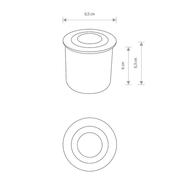 Вуличний світильник Nowodvorski CIRCLET 3Вт 3000К чорний 8163 - Фото 4