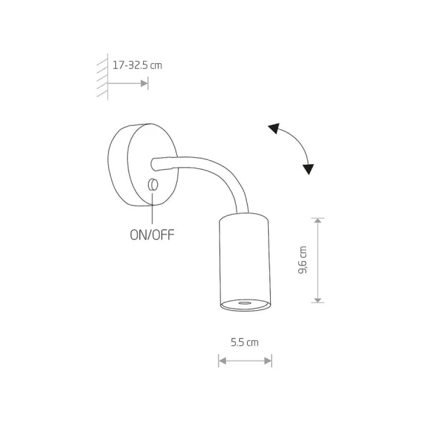 Бра спрямованого світла Nowodvorski EYE FLEX GU10 білий 9070 - Фото 7