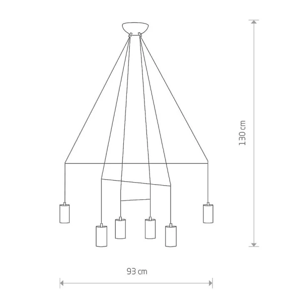 Сучасна люстра Nowodvorski IMBRIA GU10 чорний 9677 - Фото 2