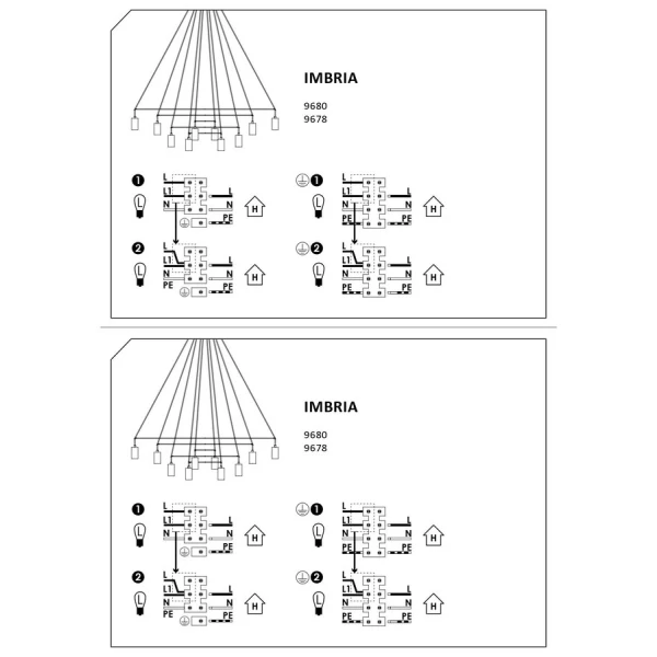 Сучасна люстра Nowodvorski IMBRIA GU10 чорний 9677 - Фото 4