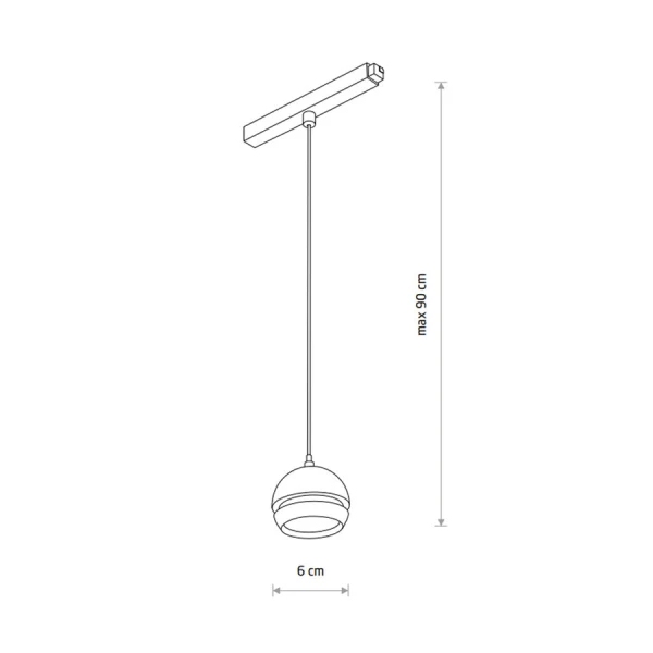 Магнітний трековий світильник Nowodvorski LVM 5Вт 3000К чорний 10154 - Фото 3