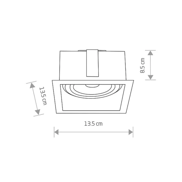 Світильник точковий врізний Nowodvorski MOD GU10 чорний 9417 - Фото 2