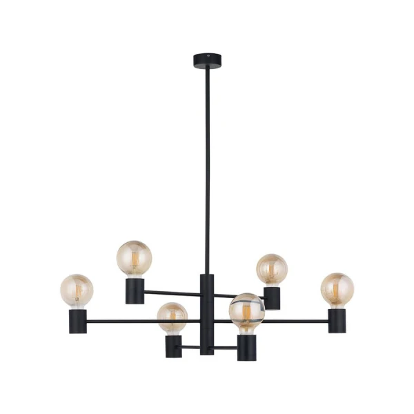 Сучасна люстра Nowodvorski RADIUS E27 чорний 7932 - Фото 1