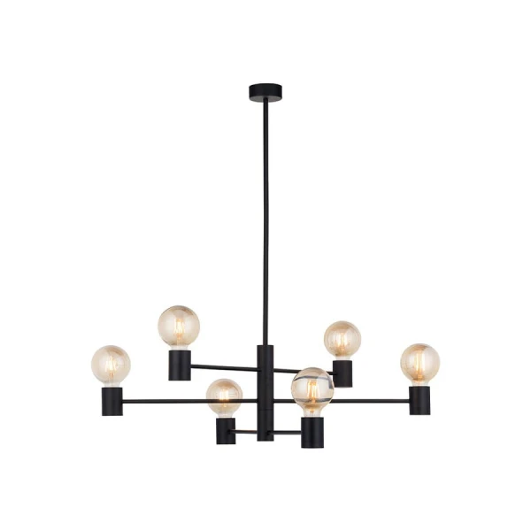 Сучасна люстра Nowodvorski RADIUS E27 чорний 7932 - Фото 2