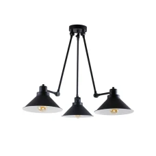 Nowodvorski TECHNO E27 чорний 9142. Люстра сучасна