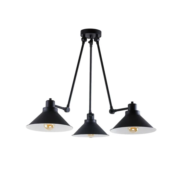 Сучасна люстра Nowodvorski TECHNO E27 чорний 9142 - Фото 1