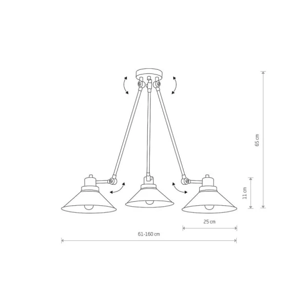 Сучасна люстра Nowodvorski TECHNO E27 чорний 9142 - Фото 2
