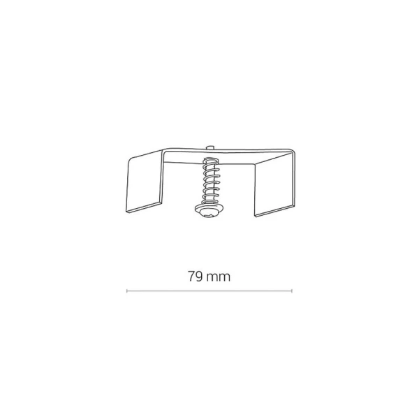 Кріплення для врізного треку Nowodvorski CTLS RECESSED сірий 8306 - Фото 2