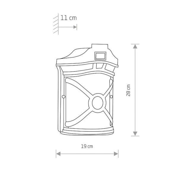 Світильник вуличний настінний Nowodvorski DON E27 чорний 4687 - Фото 7