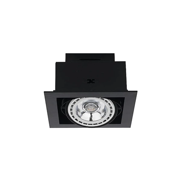 Світильник точковий врізний Nowodvorski DOWNLIGHT GU10 чорний 9571 - Фото 1