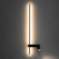 Nowodvorski EASY LED GU10 11Вт 3000К чорний 11425. Бра лінійне