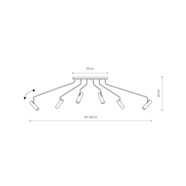 Сучасна люстра Nowodvorski EYE SUPER GU10 чорний 6505 - Фото 2