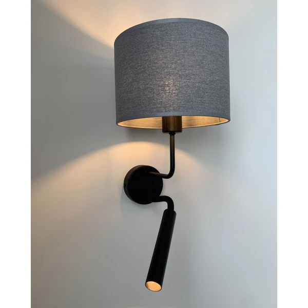 Настінний світильник (бра) Nowodvorski HOTEL PLUS E27;G9 сірий 9071 - Фото 2